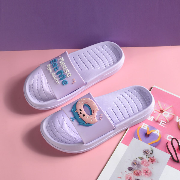 Детски гумени чехли с равна подметка подходящи за плаж за момичета или момчета