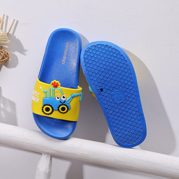 Детски ежедневни чехли с апликация и равна подметка - няколко цвята