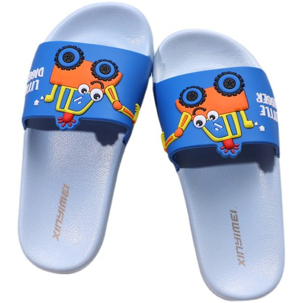 Детски ежедневни чехли с апликация и равна подметка - няколко цвята