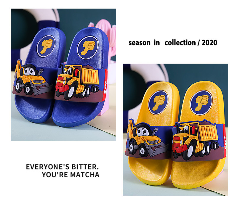 Детски чехли за момчета с равна подметка