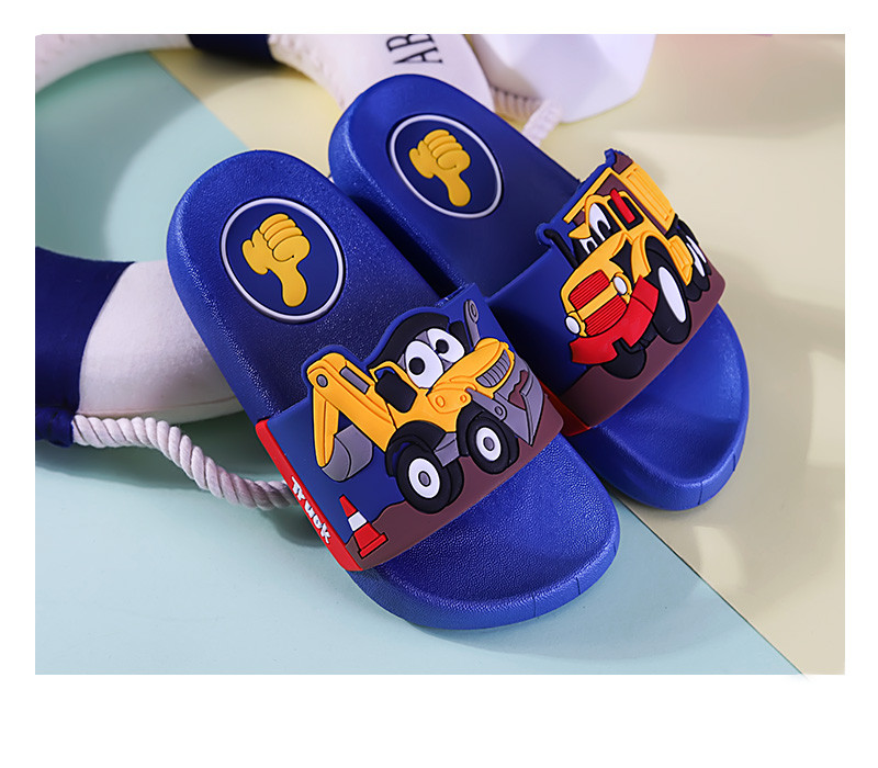 Детски чехли за момчета с равна подметка