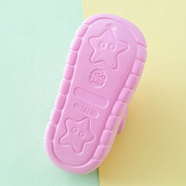 Детски чехли с апликация в няколко цвята 