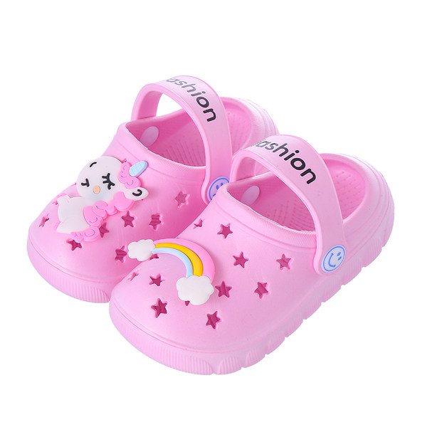 Детски чехли с апликация в няколко цвята 