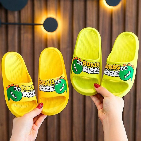 Ежедневни детски чехли с апликация динозавър за момчета