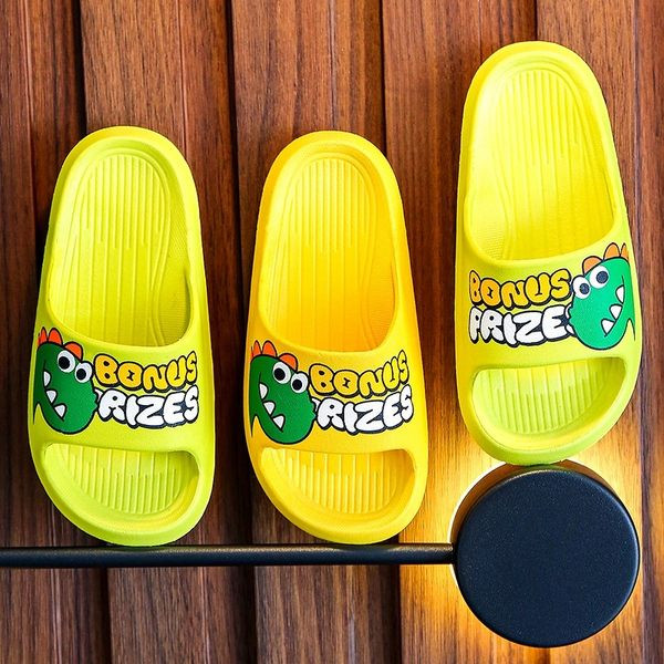 Ежедневни детски чехли с апликация динозавър за момчета