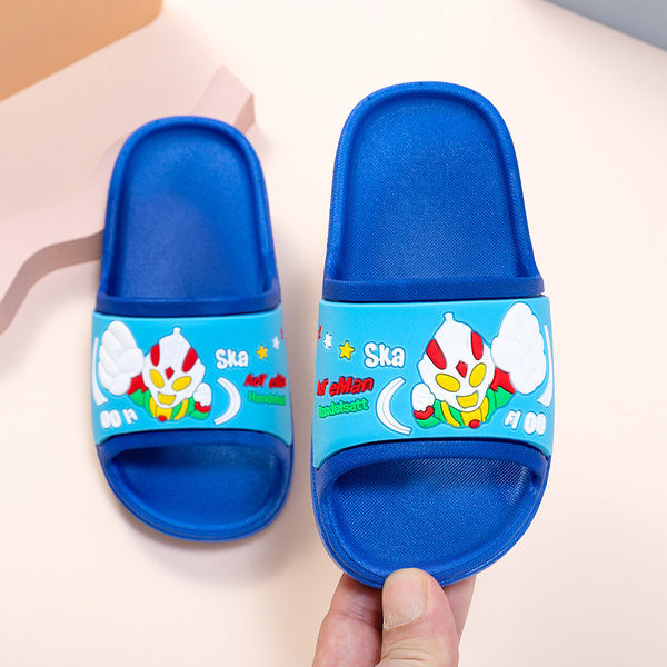 Детски чехли за момчета с цветна апликация