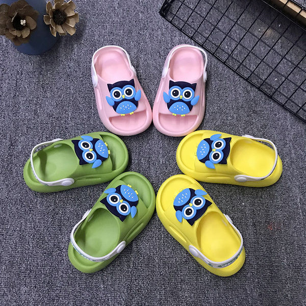 Детски кроксове с апликация в три цвята