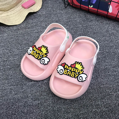 Παιδικές παντόφλες casual με επιγραφές κατάλληλες για την παραλία
