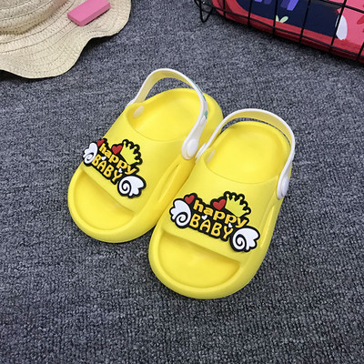 Παιδικές παντόφλες casual με επιγραφές κατάλληλες για την παραλία