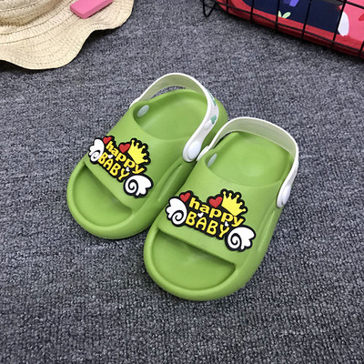 Παιδικές παντόφλες casual με επιγραφές κατάλληλες για την παραλία