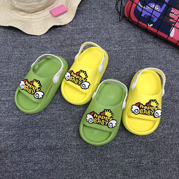 Dječje ležerne papuče s natpisima primjerene za plažu