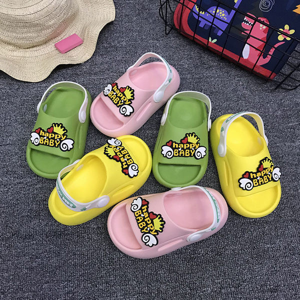 Dječje ležerne papuče s natpisima primjerene za plažu