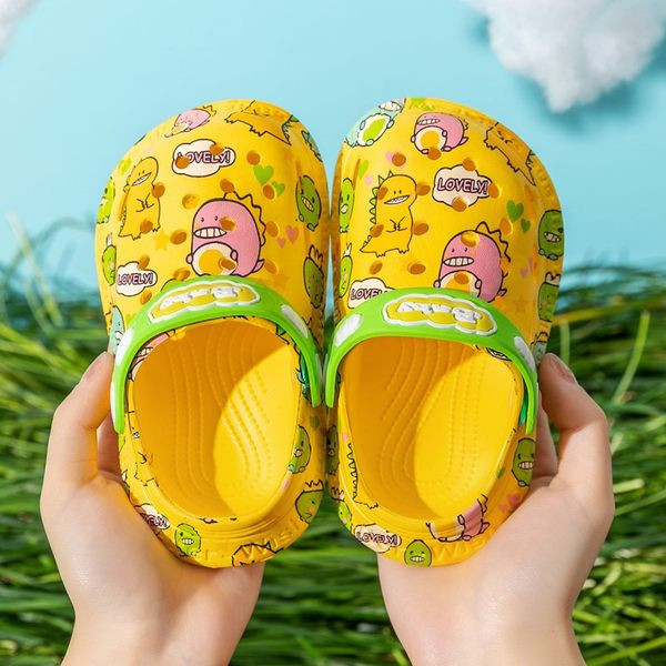 Нов модел детски кроксове с цветна апликация за момчета