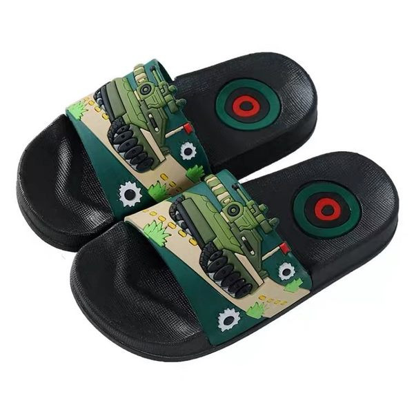 Детски  чехли за момчета с апликация 