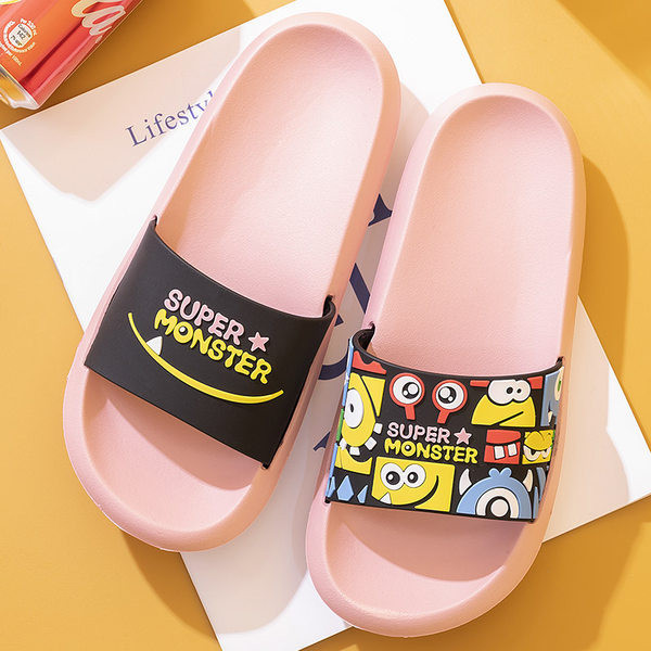 Детски чехли с апликация в четири цвята