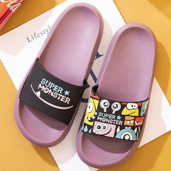 Детски чехли с апликация в четири цвята