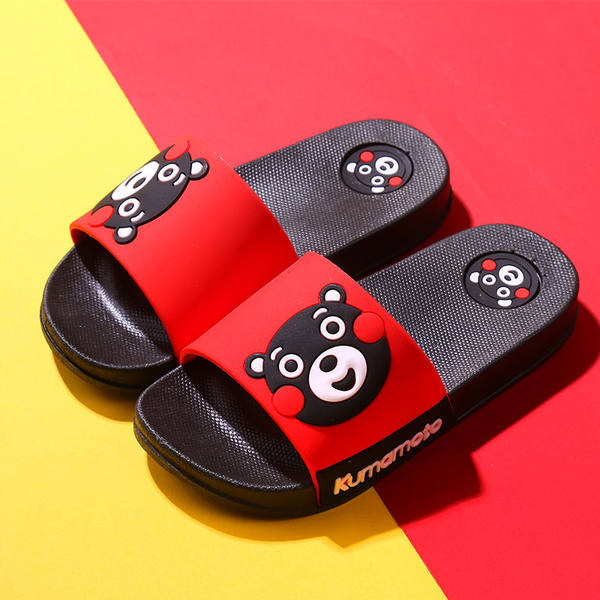 Детски чехли с апликация мече