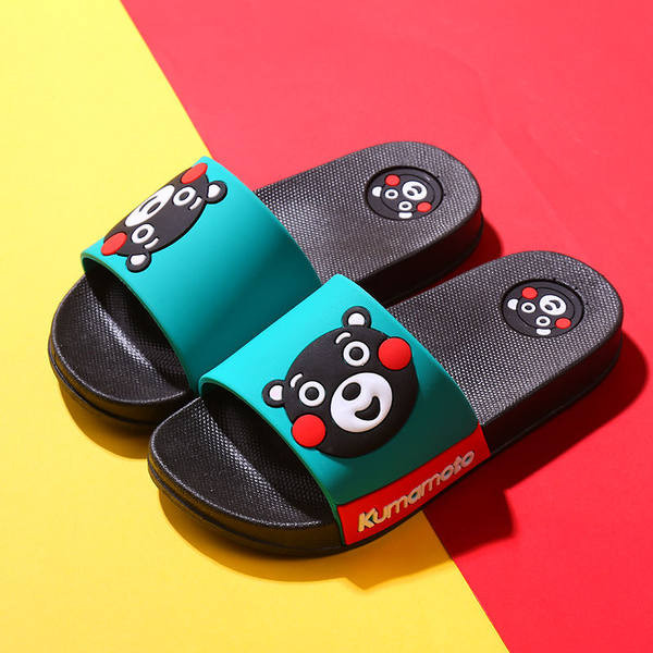 Детски чехли с апликация мече