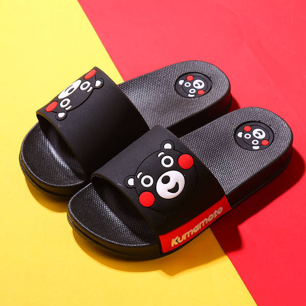 Детски чехли с апликация мече