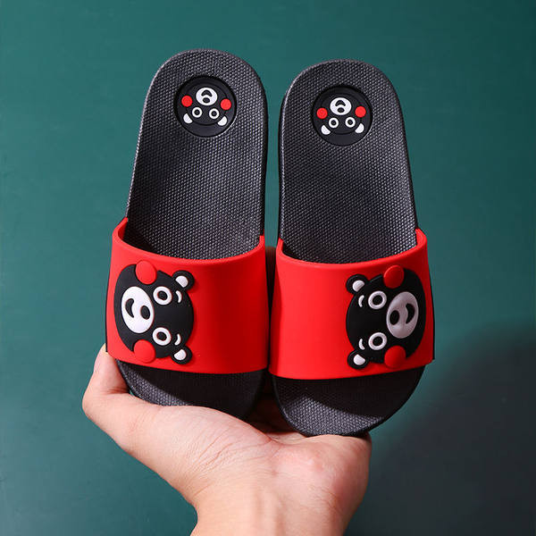 Детски чехли с апликация мече