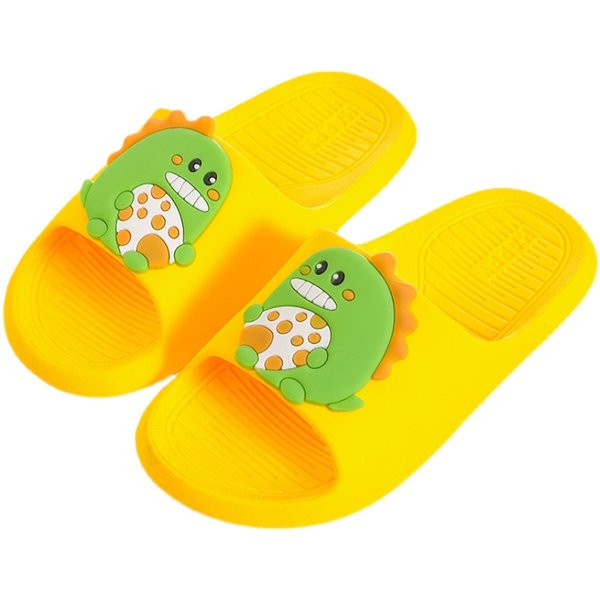 Детски гумени чехли с цветна апликация за момчета 