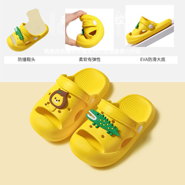 Детски чехли за момчета-с 3D елементи