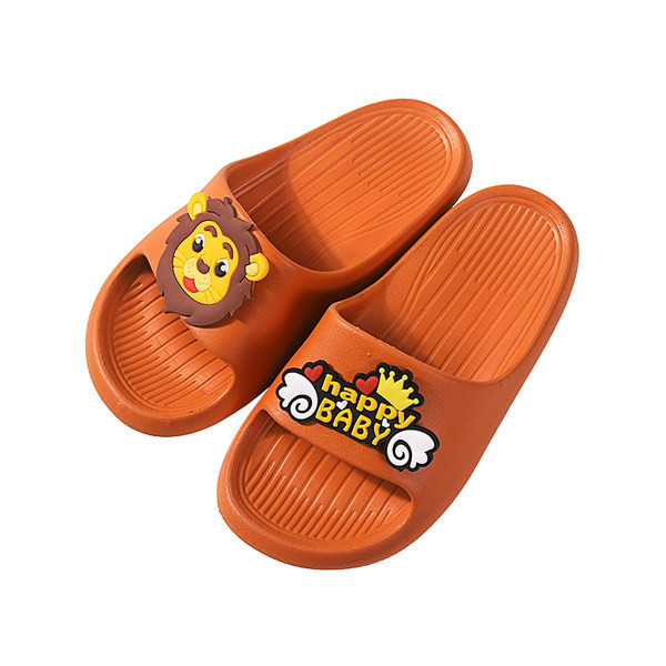 Dječje gumene papuče s natpisom i ravnim potplatom