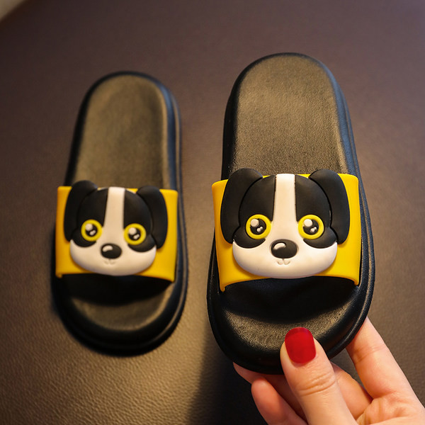 Детски чехли с апликация куче