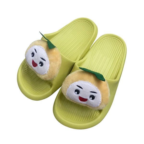 Детски ежедневни гумени чехли с 3D елемент в четири цвята