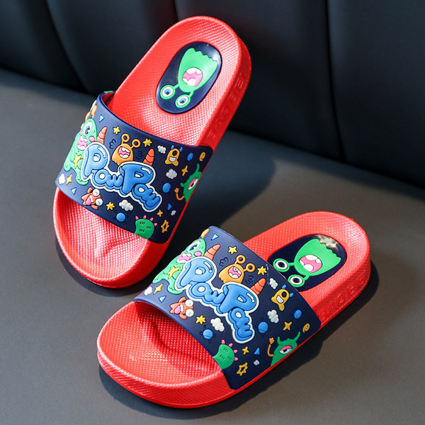 Летни ежедневни чехли с надпис и апликация