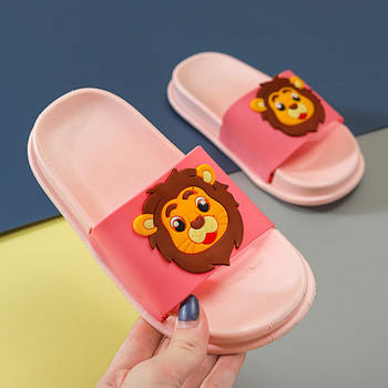 Детски ежедневни чехли с апликация лъв за момичета и момчета