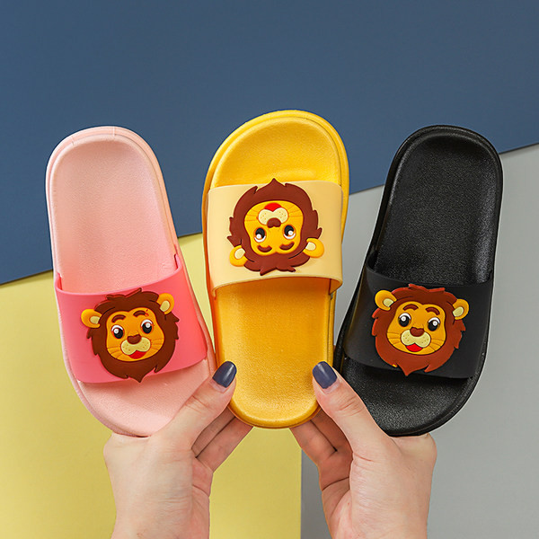 Детски ежедневни чехли с апликация лъв за момичета и момчета