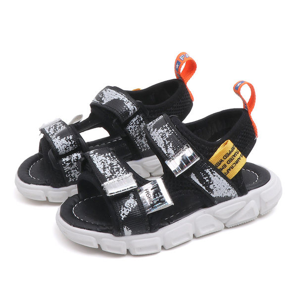 Детски сандали за момчета и момичета с лепенки