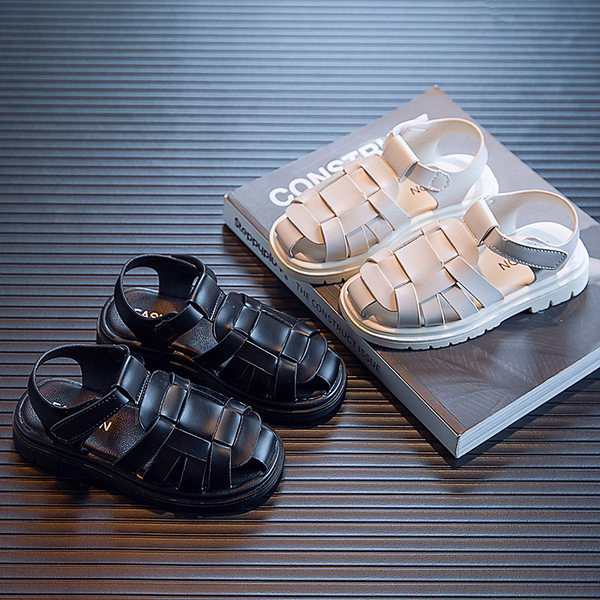 Детски сандали от еко кожа с велкро лепенки за момчета