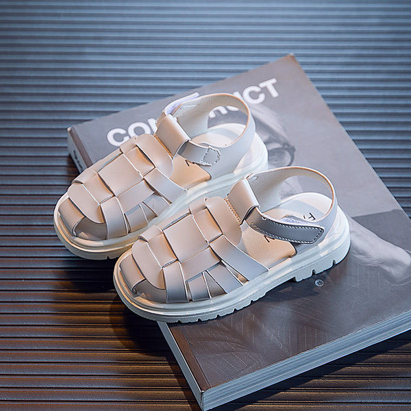 Детски сандали от еко кожа с велкро лепенки за момчета