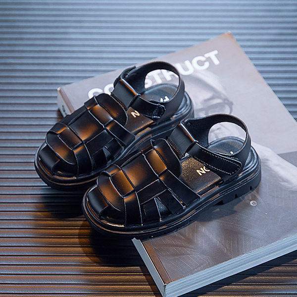 Детски сандали от еко кожа с велкро лепенки за момчета