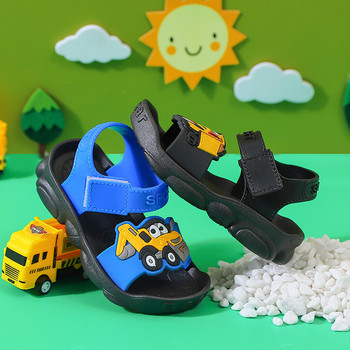 Детски гумени сандали с апликация за момче