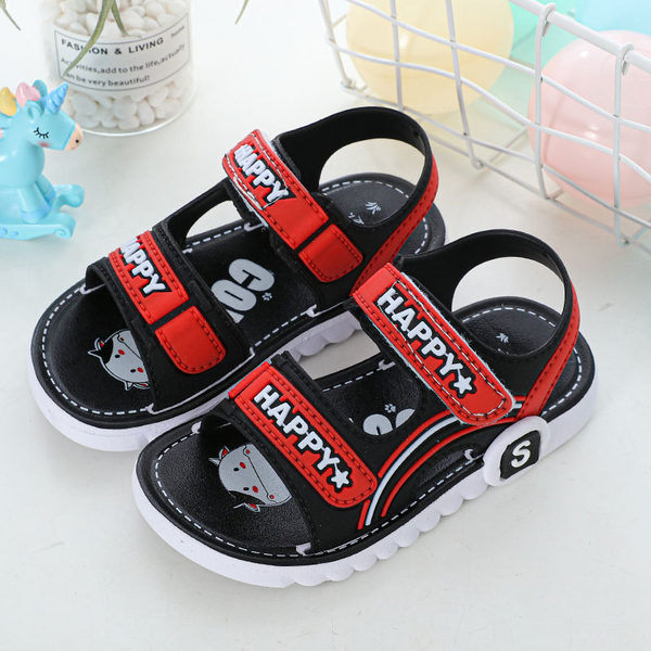 Детски сандали от еко кожа с надписи