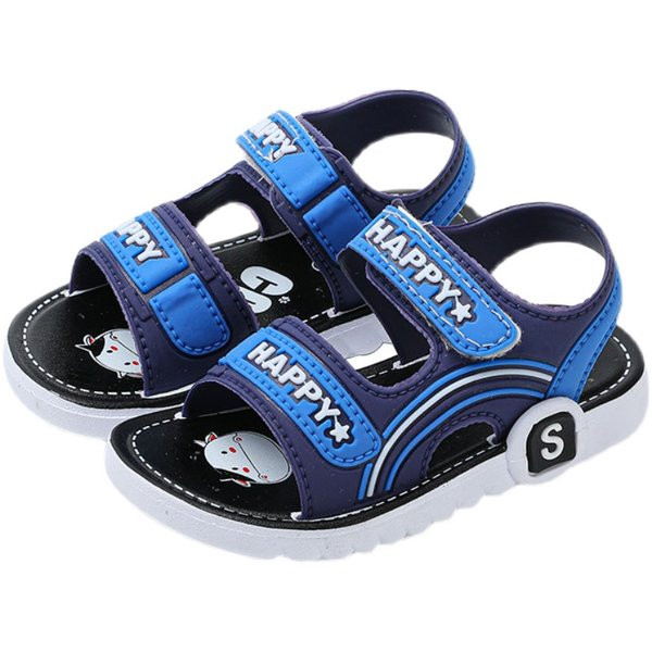 Детски сандали от еко кожа с надписи