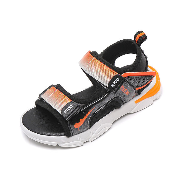 Детски ежедневни сандали с равна подметка и лепенки