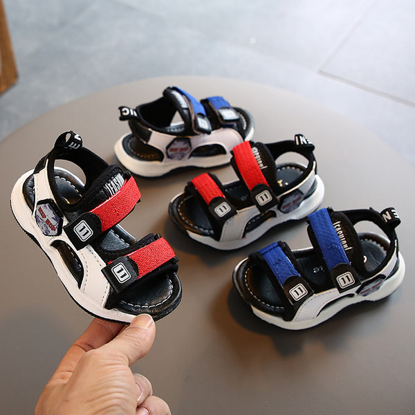 Dječje sandale za dječake od eko kože i tekstila na čičak