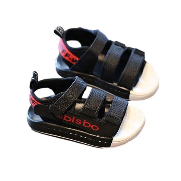 Детски сандали подходящи за момчета с надпис 