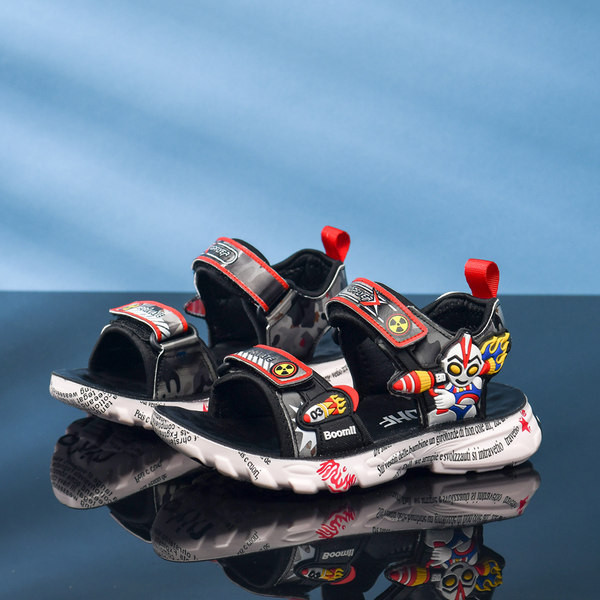 Dječje sandale s aplikacijama u boji i natpisima