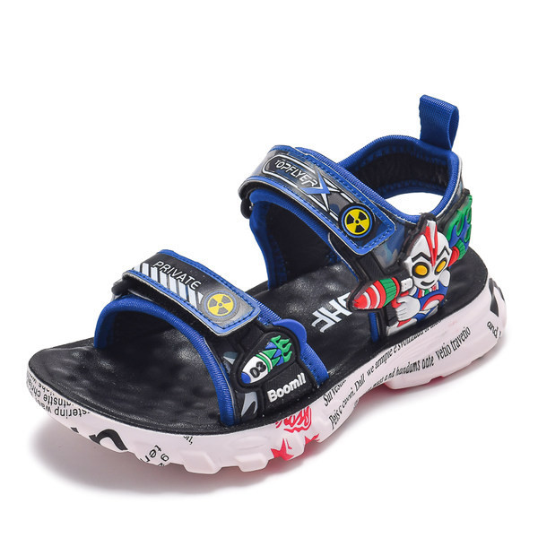 Dječje sandale s aplikacijama u boji i natpisima