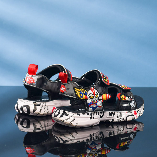 Dječje sandale s aplikacijama u boji i natpisima