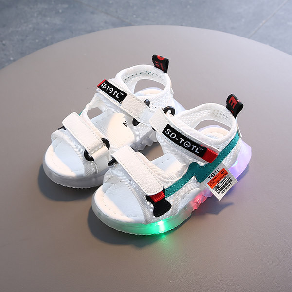 Детски сандали с велкро лепенки и светеща подметка