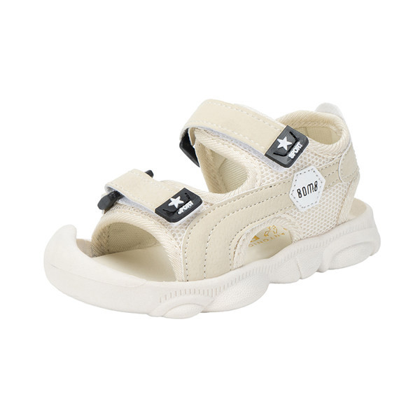 Kleebistega laste sandaalid - kolmes värvitoonis