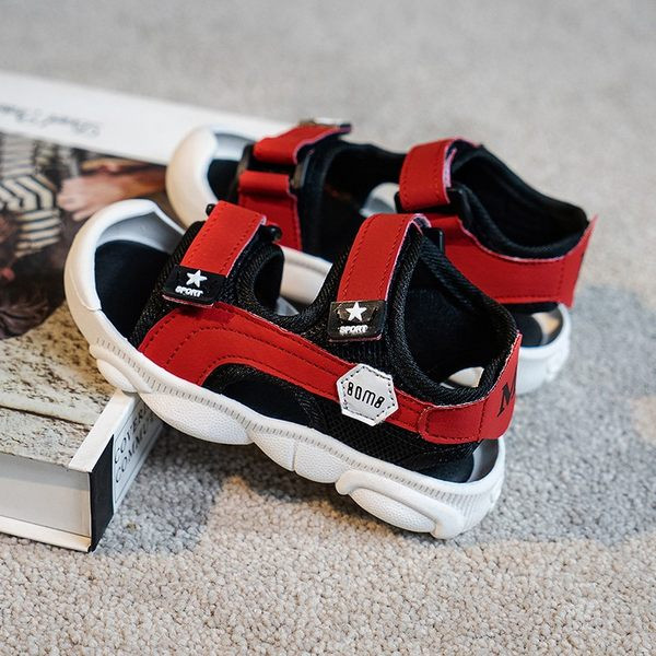 Kleebistega laste sandaalid - kolmes värvitoonis