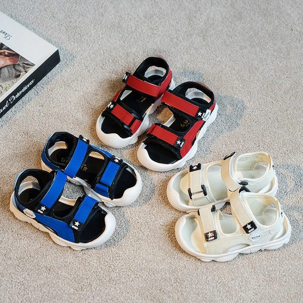 Kleebistega laste sandaalid - kolmes värvitoonis