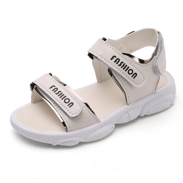 Modern gyerekszandál tépőzáras foltokkal - eko bőrből